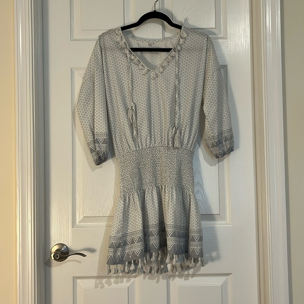 Cinched waist minidress